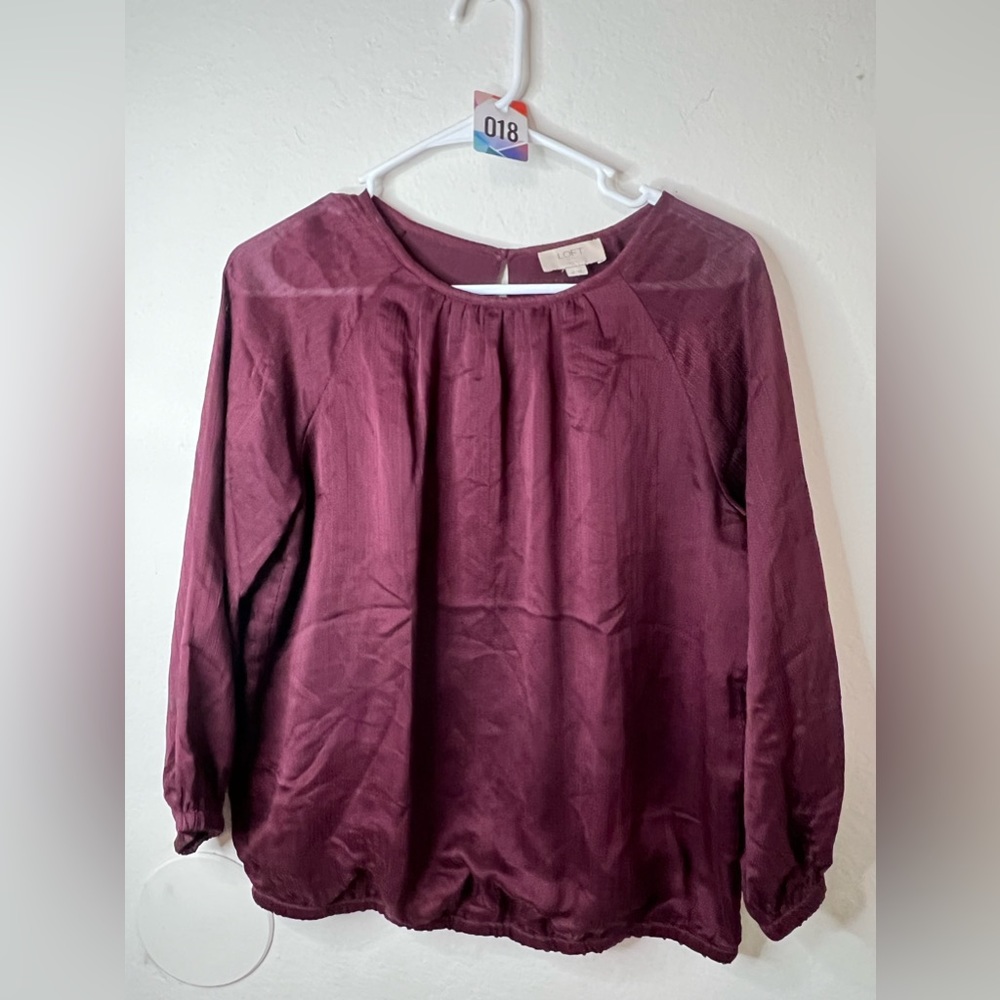 Loft long Sleeve blouse Small Petite